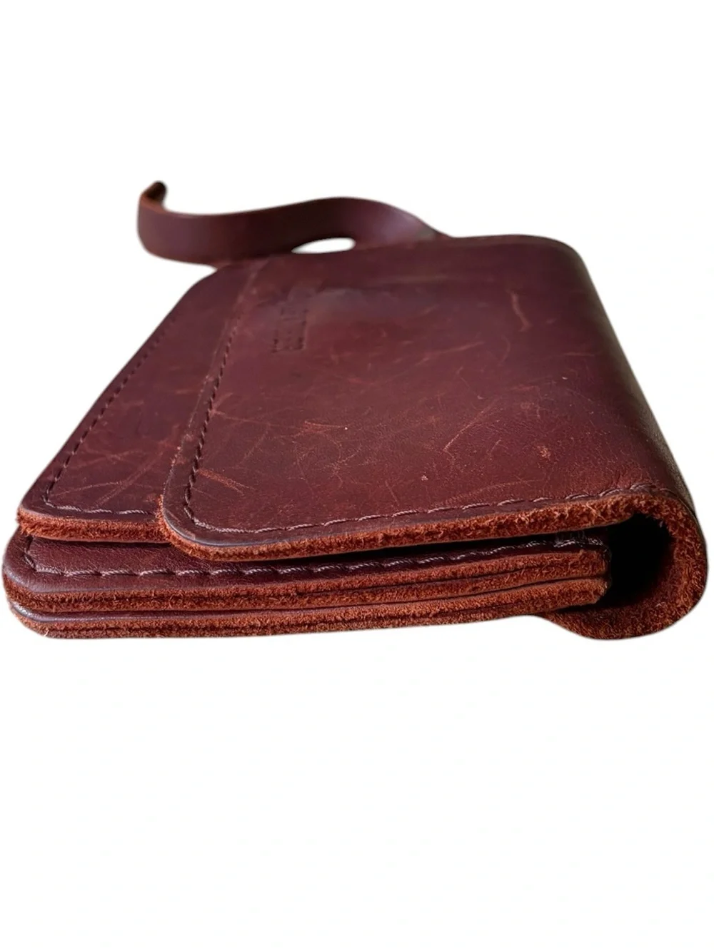 Portland Leather Company Lily Cognac Leather Wristlet / Wallet